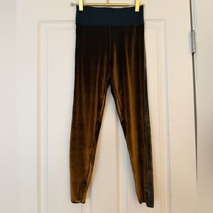 Ultracor Black and Brown Velvet Leggings